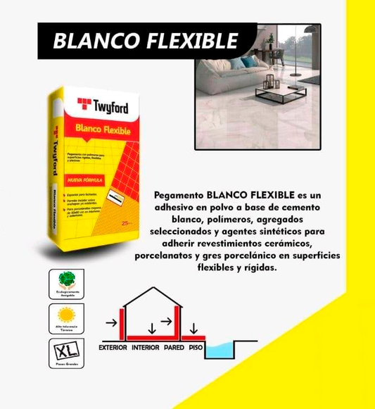 PEGAMENTO BLANCO FLEXIBLE TWYFORD